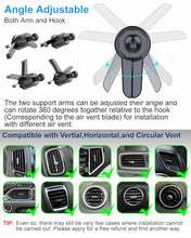 Load image into Gallery viewer, OCEANLOVE Car Air Vent Mount Holder Clip Replacement with Diameter 0.67inch ?17mm? Joint Ball Accessories Metal Hook ?Clip only,Holder is not Included