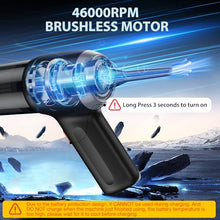 Load image into Gallery viewer, MARLALL Compressed Air Duster, Cordless Air Blower & Hand Pump Car Vacuum Cleaner Portable Rechargeable Mini Handheld Computer Keyboard Duster Cleaner(Black)