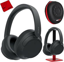 Load image into Gallery viewer, Sony WH-CH720N Noise Canceling Wireless Headphones Bluetooth Over The Ear Headset with Microphone and Alexa Built-in, Black Bundle with Deco Gear Case, Pro Audio Stand, Microfiber Cloth WH-CH720N/B