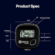 Load image into Gallery viewer, GOLFBUDDY Voice 2S+ Talking GPS Rangefinder, Clip on Hat Golf Navigation, Slope Mode on/Off, 18 Hours Battery Life, Shot Distance Measurement, Preloaded with 40,000 Courses Worldwide (Black)