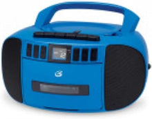 Load image into Gallery viewer, GPX BCA209BU Portable Am/FM Boombox with CD and Cassette Player, Blue