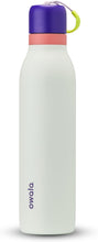 Load image into Gallery viewer, Owala FreeSip Twist Insulated Stainless Steel Water Bottle with Straw for Sports and Travel, BPA-Free, 24-oz, Purple/Green (Minty Horizons)