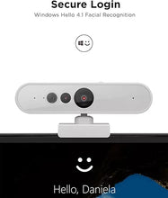 Load image into Gallery viewer, Lenovo HD 1080p Webcam (510 FHD) - Monitor Camera with 4X Digital Zoom, 95° Wide Angle, 360° Rotation Pan & Tilt - Desktop Cam with Dual Microphones & Windows Hello for Livestreaming & Conferences
