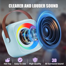 Load image into Gallery viewer, ZERFUN Mini Karaoke Machine Microphone for Kids Adults, Wireless Microphones Rechargeable with Bluetooth Speaker, Toys Gifts Presents for Girls Boys Toddler Birthday Christmas, Blue