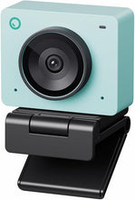 Load image into Gallery viewer, OBSBOT Meet 2-4K Webcam for PC with 1/2" Sensor, AI Framing & Autofocus, Beauty Mode, Lightweight, Gesture Control, HDR, Dual Microphone, 60 FPS, Web Cam for Streaming, Meeting, Gaming. (Aurora Green)
