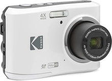 Load image into Gallery viewer, KODAK PIXPRO Friendly Zoom FZ45-WH 16MP Digital Camera with 4X Optical Zoom 27mm Wide Angle and 2.7" LCD Screen (White)