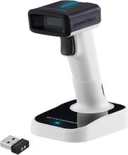 Load image into Gallery viewer, ScanAvenger Wireless Portable 1D&2D with Stand Bluetooth Barcode Scanner: Hand Scanner 3-in-1, Cordless, Rechargeable Scan Gun for Inventory - USB Bar Code/QR Reader (1D&2D Upgraded Next Gen Stand)