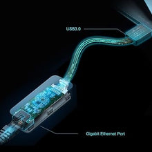 Load image into Gallery viewer, TP-Link USB to Ethernet Adapter (UE306), Supports Nintendo Switch, Foldable USB 3.0 to Gigabit Ethernet LAN Network Adapter, Supports Windows, Linux, Apple MacBook OS 10.11 - 12(Driver Required)