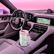 Load image into Gallery viewer, Meoky 32 oz Tumbler with Handle and Flip Straw, 100% Leakproof Tumbler with Lid and Straw, Stainless Steel Insulated Cup, Cupholder Friendly, Keeps Cold for 24 Hours (Leopard)