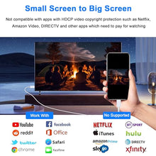 Load image into Gallery viewer, jojobnj Lightning to HDMI Cable 6ft HDMI Cable for iPhone Digital AV Adapter, 1080P HD Video Sync Screen Compatible with iPhone to HDMI for TV Projector Monitor, Just Plug and Play(White)