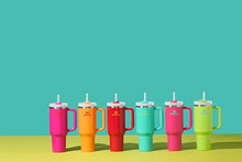 Load image into Gallery viewer, Stanley Quencher H2.0 FlowState Stainless Steel Vacuum Insulated Tumbler with Lid and Straw for Water, Iced Tea or Coffee, Smoothie and More, Passion Pink, 40 oz