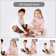 Load image into Gallery viewer, 56MP FHD Digital Camera with 20X Digital Zoom & Autofocus, Anti-Shake Point and Shoot Camera for Kids Adults Beginners, Includes 32GB SD Card, Portable Compact for Travel, Black_2310