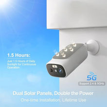 Load image into Gallery viewer, 5G WiFi Security Cameras Wireless Outdoor, Camera for Home Security, White_237