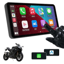 Load image into Gallery viewer, 6-Inch Motorcycle Smart Display Wireless CarPlay & Android Auto | Bluetooth Voice Control | IP67 Waterproof | HD Touchscreen | Easy Install | Fits Most Bikes | OTA Updates, black_1