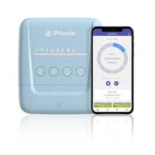 Load image into Gallery viewer, 6 Zone Smart Sprinkler Controller with Local Weather Intelligence and Atmosphere Lights, Automated Watering and App Control WiFi Irrigation System, Save Water Through Rain Skip, white_1