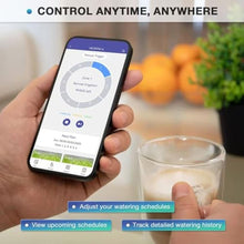 Load image into Gallery viewer, 6 Zone Smart Sprinkler Controller with Local Weather Intelligence and Atmosphere Lights, Automated Watering and App Control WiFi Irrigation System, Save Water Through Rain Skip, white_1517