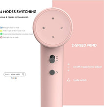 Load image into Gallery viewer, AINA Hair Dryer, Blow Dryer - Brushless Motor, 110,000 RPM Lightweight, Ionic Travel 110V/ALCI Plug(Baby Pink)
