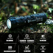 Load image into Gallery viewer, OLIGHT 90 Lumens i3E EOS PMMA TIR Lens AAA Flashlight Compact Keychain Flashlight EDC Flashlight for Night, Camping(Black)