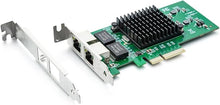 Load image into Gallery viewer, 10/100/1000Mbps Gigabit Ethernet Converged Network Adapter (NIC) with Intel 82576 Chip, Ethernet PCI Express Network Card, Dual RJ45 Copper Ports, PCI Express 2.0 X4, Compare to Intel E1G42ET