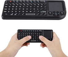 Load image into Gallery viewer, 2.4GHz Wireless Touchpad Keyboard, Super Thin&Lightweight Rechargeable Ultra Mini Thin USB Backlit Keyboard, Plug and Play Fits for HTPC, for PS3/4