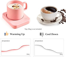 Load image into Gallery viewer, VOBAGA Coffee Mug Warmer, Electric Coffee Warmer for Office Desk Accessories with Auto Shut Off, 3 Temperature Setting Smart Cup Warmer for Heating Coffee, Beverage, Milk and Tea (No Mug)