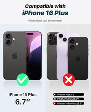 Load image into Gallery viewer, OCASE for iPhone 16 Plus Case Detachable Wallet Case with Card Holder, 2 in 1 Pu Leather Flip Folio with RFID Blocking Stand Wrist Strap Shockproof Phone Cover 6.7 Inch 2024, Burgundy