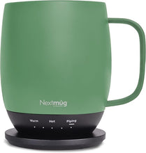 Load image into Gallery viewer, Nextmug - Temperature-Controlled, Self-Heating Coffee Mug (Sage - 14 oz.)
