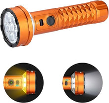 Load image into Gallery viewer, OLIGHT Prowess Rechargeable High Lumen Flashlights, 5,000 Lumens Super Bright Flashlight with Holster, High-Efficiency USB-C Charging LED Flashlight(Orange)