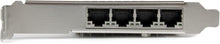 Load image into Gallery viewer, StarTech.com 4 Port PCIe Network Card - RJ45 Port - Intel i350 Chipset - Ethernet Server / Desktop Network Card – Dual Gigabit NIC Card (ST4000SPEXI),Black