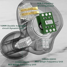 Load image into Gallery viewer, CCA C10 Wired Earbuds in-Ear Headphones with Microphone,4BA+1DD 5 Driver in-Ear HiFi Metal Earphones IEMs with Zinc Alloy Faceplate,Detachable Cable for Singer Guitarist Drummer(Matte Black,with Mic)