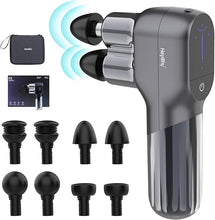 Load image into Gallery viewer, Double-Head Mini Massage Gun, Deep Tissue Percussion Muscle Massage Gun for Therapy and Relaxation, Portable Handheld Muscle Massager Gun for Athletes Relieving Pain, Soreness and Stiffness