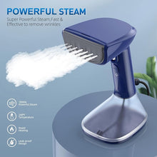 Load image into Gallery viewer, Steamer for Clothes - 1800W Powerful Steam, 2 Modes for Wet and Dry Ironing, 20-Second Fast Heat-up,Detachable Water Tank with Heat-Resistant Gloves -Removing Wrinkles.Only for 120V Countries.Blue
