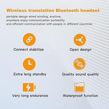 Load image into Gallery viewer, Language Translation Earbuds, Multi in One Translation Earbuds 144 Languages and Accents, Translation Earbuds Real Time Fit for iOS and Android,Suitable for Travel Business Learning