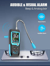 Load image into Gallery viewer, Natural Gas Detector with Gas Concentration Display Locating The Source of Propane, Natural Gas, and Combustible Gas Leak for Home and RV (Rechargeable)