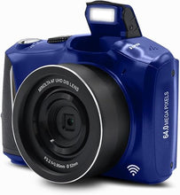 Load image into Gallery viewer, Minolta 64 Mega Pixels Digital Camera with 4K Video 60 FPS & WiFi, Blue