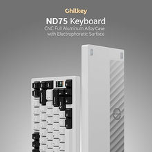 Load image into Gallery viewer, Chilkey ND75 Aluminum Keyboard 75% Percent Wireless Gaming Mechanical Keyboard with LCD Screen, Quick Assembly, BT/2.4G/USB-C, Hot Swappable Per-Key RGB Custom Keyboard for Windows, MacOS