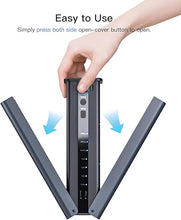 Load image into Gallery viewer, Inateck M.2 NVMe Dual-Bay SSD Enclosure, SSD Cloner with Cooling Fan, 10Gbps USB-C NVMe Docking Station for NVMe SSDs PCIe 2230/2242/2260/2280 (M Key & B+M Key), SA02005
