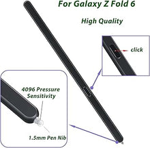 Load image into Gallery viewer, Z Fold 6 S Pen Fold Edition for Samsung Galaxy Z Fold 6 5G Stylus Pen S Pen Fold 6 for Galaxy Z Fold 6 5G Stylus with Nibs + Adaptors(Black)