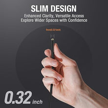 Load image into Gallery viewer, Endoscope Borescope with Light,Teslong 4.3" HD Snake Inspection Camera, 0.3inch Diameter Scope Camera for Automotive Engine, Home Waterproof Fiber Optic Camera for Sewer Duct Pipe(16.5FT)