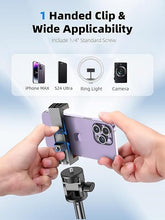 Load image into Gallery viewer, Kaiess 62" Tripod for iPhone, Selfie Stick Tripod & Phone Tripod Stand with Remote, Cell Phone Tripod for iPhone, Extendable Travel Tripod Compatible with iPhone 15/14/13 Pro Max/Android