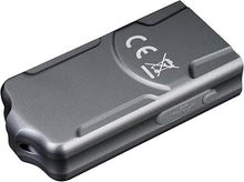 Load image into Gallery viewer, Fenix E03R v2.0 Keychain Flashlight, Grey, 500 Lumen Bright USB-C Rechargeable EDC with Red LED and Lumentac Organizer (Grey)