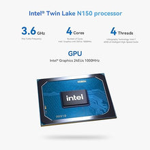 Load image into Gallery viewer, TRIGKEY Mini PC, Intel Twin Lake N150 (4C/4T, UP to 3.6GHz), Key N150 Mini Computer 16GB DDR4 RAM 500GB SSD, Desktop Computer PC Dual HDMI Display/Dual LAN/WiFi5/BT5 for Office/Business