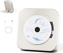 Load image into Gallery viewer, Off White Audio CD Player with Speakers for Home Decor (CD909)