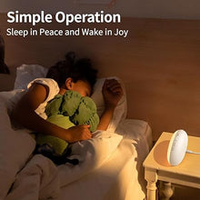 Load image into Gallery viewer, Wake Up Light Sunrise Alarm Clock with Sunrise Sunset Simulation 23 Nature Sleep Sounds 13 Colors Night Light Dual Alarms Snooze Function Sleep Aid for Heavy Sleepers Kids Adults (White)