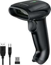Load image into Gallery viewer, Symcode 2D Wireless Barcode Scanner,Bluetooth6.0 & Wireless2.4G & USB Wired Connection, 1D QR Bar Code Reader Scanner Automatic Fast Precise scanning for Smart Phone, Tablet, PC