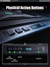 Load image into Gallery viewer, llano V10 Gaming Laptop Cooling Pad, RGB Laptop Cooler Stand with Powerful 4.72 Inch External Turbo Cooling Fan, Fast Cooling Computer 13-17.3in, Button Control, 3 Adjustable Stand, 4-Port USB C&A