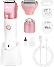 Load image into Gallery viewer, Ufree Electric Shaver for Women Pubic Hair, Electric Razors for Women, Bikini Trimmer for Women Face and Body Hair, Wet & Dry Use Groomer, Hair Trimmer, Birthday Gifts for Women, Gold