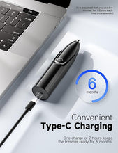 Load image into Gallery viewer, ZORAMI Rechargeable Ear and Nose Hair Trimmer - 2024 Professional Painless Eyebrow & Facial Hair Trimmer for Men Women, Powerful Motor and Dual-Edge Blades for Smoother Cutting Black