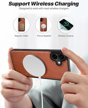 Load image into Gallery viewer, OCASE for iPhone 16 Case Detachable Wallet Case with Card Holder, 2 in 1 Pu Leather Flip Folio with RFID Blocking Stand Wrist Strap Shockproof Phone Cover 6.1 Inch 2024, Brown
