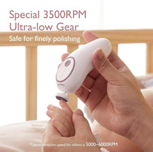 Load image into Gallery viewer, Momcozy Baby Nail File Electric, Rechargeable Baby Nail Clipper, Gentle Baby Nail Trimmer Electric with Night Light, 7 Grinding Head Replacement Pads, Pink